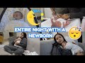 An entire night with a 2 week old newborn
