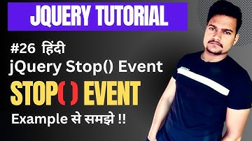 Jquery stop() method in jquery with example | Part - 26