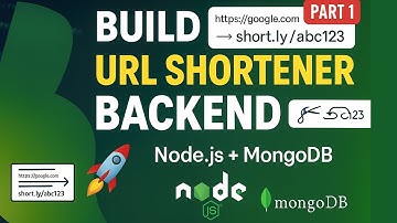 Build URL Shortener Backend Using Node.js, Express, MongoDB | URL Shortener Project Part 1