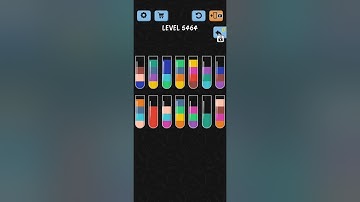Water Color Sort Level 5464 Gameplay Solution WalkThrough