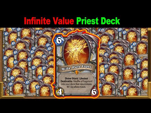 Infinite Unkillable Mi&rsquo;da, Pure Light Control Quest Priest Throne of the Tides Mini-Set| Hearthstone