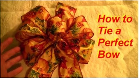 How to Tie a Perfect 6-loop Bow