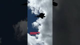 F-22 Raptor demonstration pitch up high angle of attack! #f22 #airplane #usaf #aviationlovers