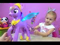 Большая Искорка Май Литл Пони закрывает открывает глаза!!! My Little Pony Twilight Sparkle