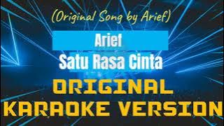Arief - Satu Rasa Cinta Karaoke
