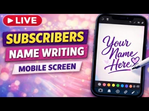 Mobile Screen Writing LIVE 🔴 Join & Comment - YouTube