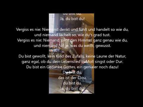 Du das ist clou das bist der Liebesgedicht: Vergiss