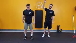 Push Up into Thruster Squat
