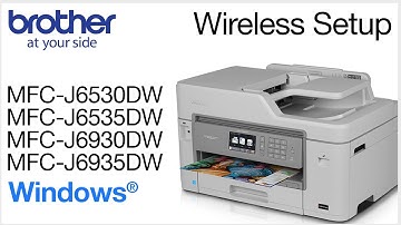 Wireless install MFCJ6535DW  – Windows®