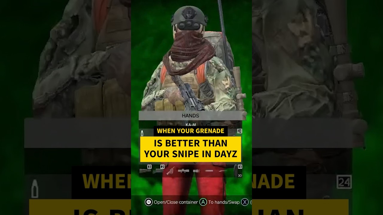 WHEN YOUR GRENADE IS BETTER THAN YOUR SNIPE IN DAYZ #dayz #dayzpvp #dayzgameplay #dayzgamers
