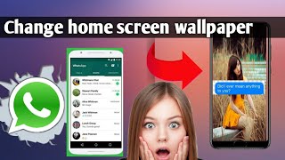 Change WhatsApp Home Screen Wallpaper #harryviral screenshot 4