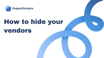 How to hide vendors