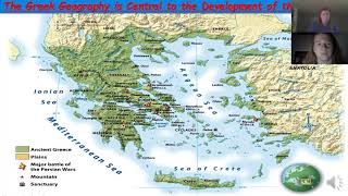 Prof. Eagan meets with HIS 101 Sect. 4 on Friday, Sept. 11th for a discussion of Greek Geography