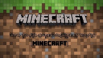 Minecraft How To Fix NEI