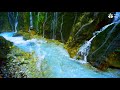 Calming Sounds of Turquoise Mountain River with Waterfalls in Germany (10 hours white noise).