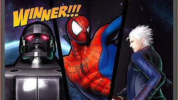 ULTIMATE MARVEL VS. CAPCOM 3 Vergil Sentinel And Spider-Man