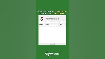 Cómo crear un formulario en Excel VBA desde cero