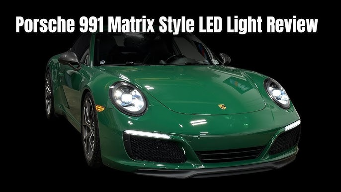 Porsche 911 Carrera Matrix Style LED Headlight Review for the 991.2 / 991.2  - YouTube