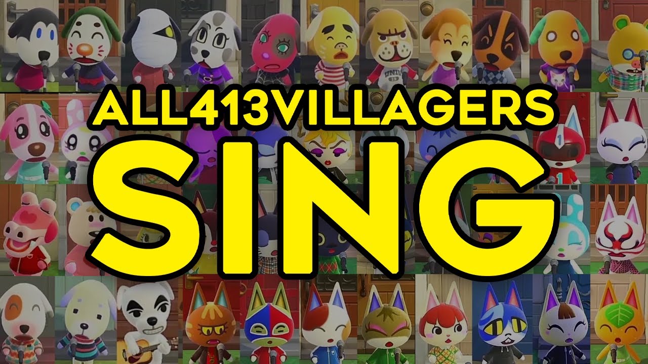 All 413 Villagers Sing KK Slider’s Songs for 4 Hours and 13 Minutes in Animal Crossing New