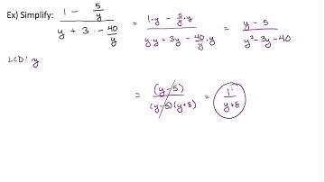 Simplify Complex Fractions