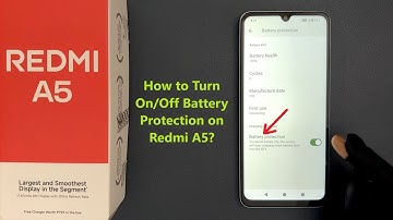 How to Turn On/Off Battery Protection on Redmi A5?