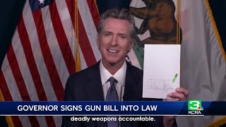 Gov. Newsom signs bill allowing Californians to sue gun industry after violence