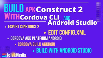 Cara build game construct 2 ke android APK dengan cordova CLI dan Android Studio (terbaru)