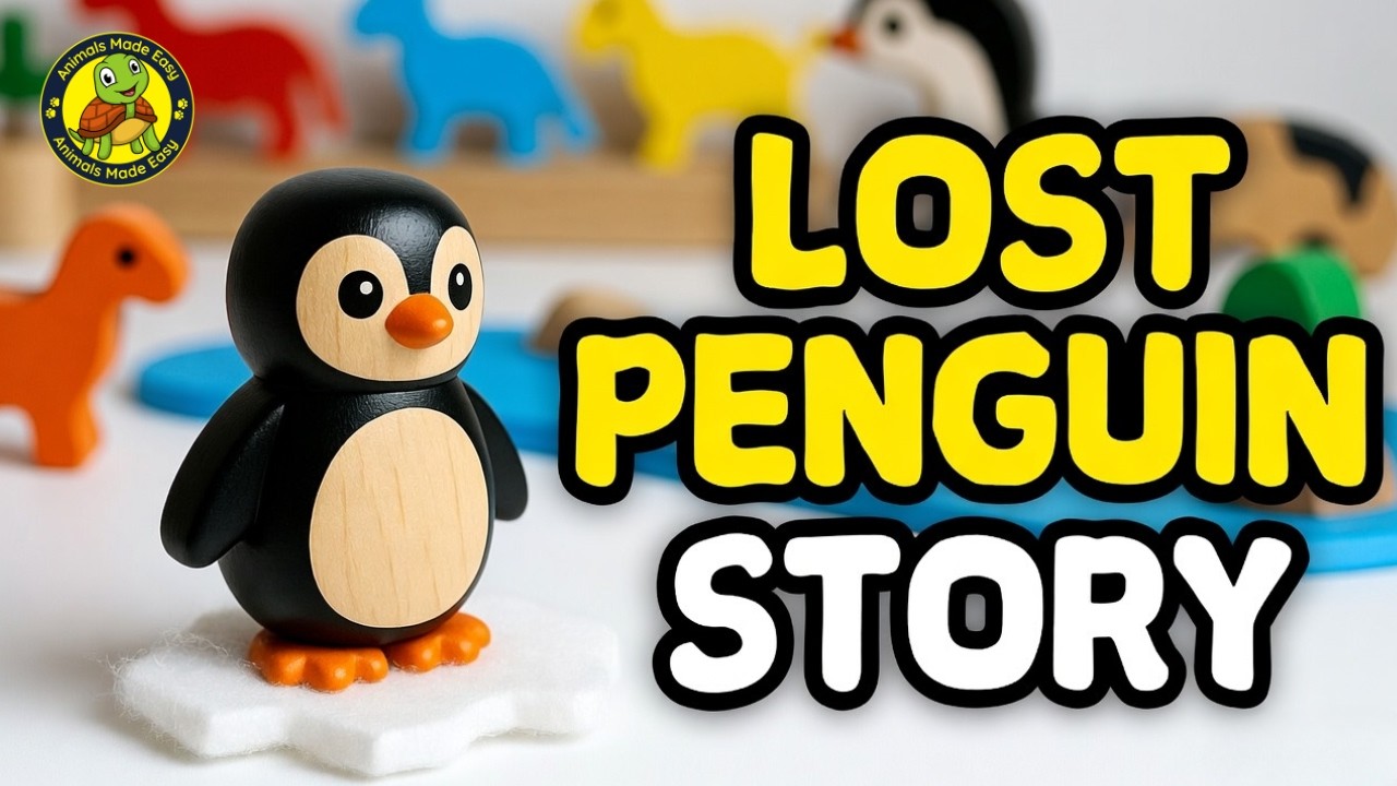The Lost Penguin 🐧 | Penguin Story for Kids | Learn About Penguins | Animals Made Easy