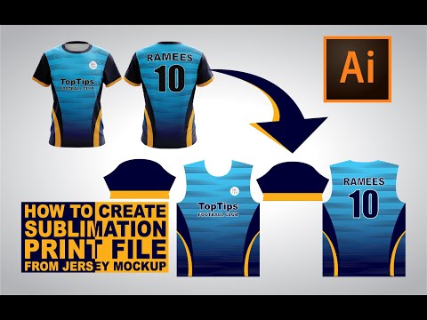 Creating Sublimation Print File From a Jersey Mockup | Adobe Illustrator