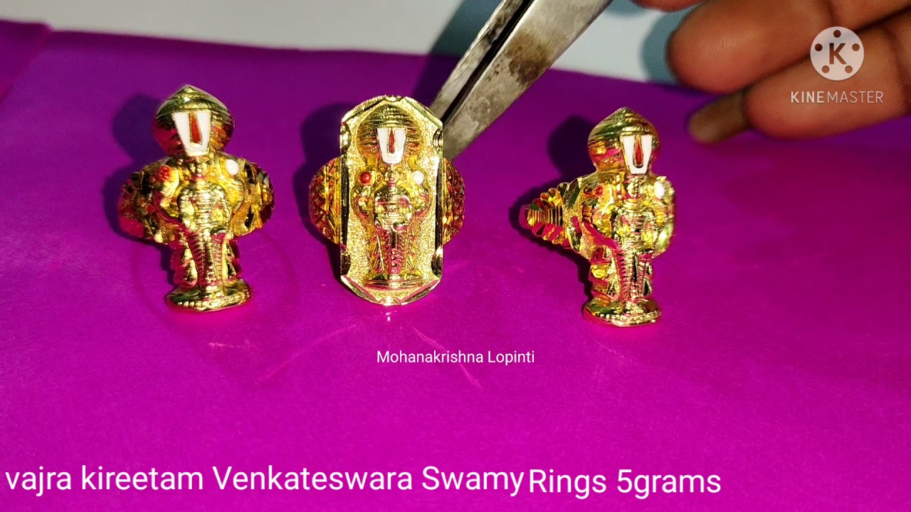 BALAJI Ring 2 in 1 |. perumal ring 2 in 1 | sri Venkateswara Swami ring 2  in 1 Balaji gold locket - YouTube
