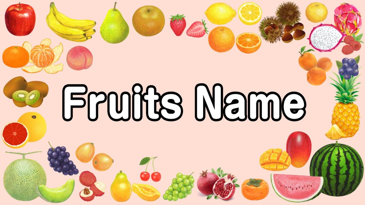 果物の名前】Fruits Name | Talking Flashcards | Video for Kids