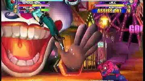 MvC2 Online (360): Brett (Cha/Spid/Psy) vs Josh 360 (Jill/Ruby/Gui) 4 .:2.7.11:.