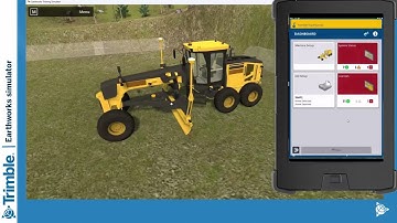 Trimble Earthworks Simulator - Machine control
