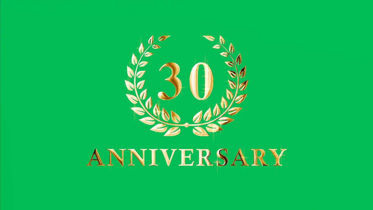 30th Anniversary Animation Green Screen | 4K | Global Kreators - YouTube