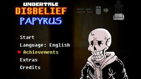 Disbelief Papyrus Tutorial - How to get Spooky achievement