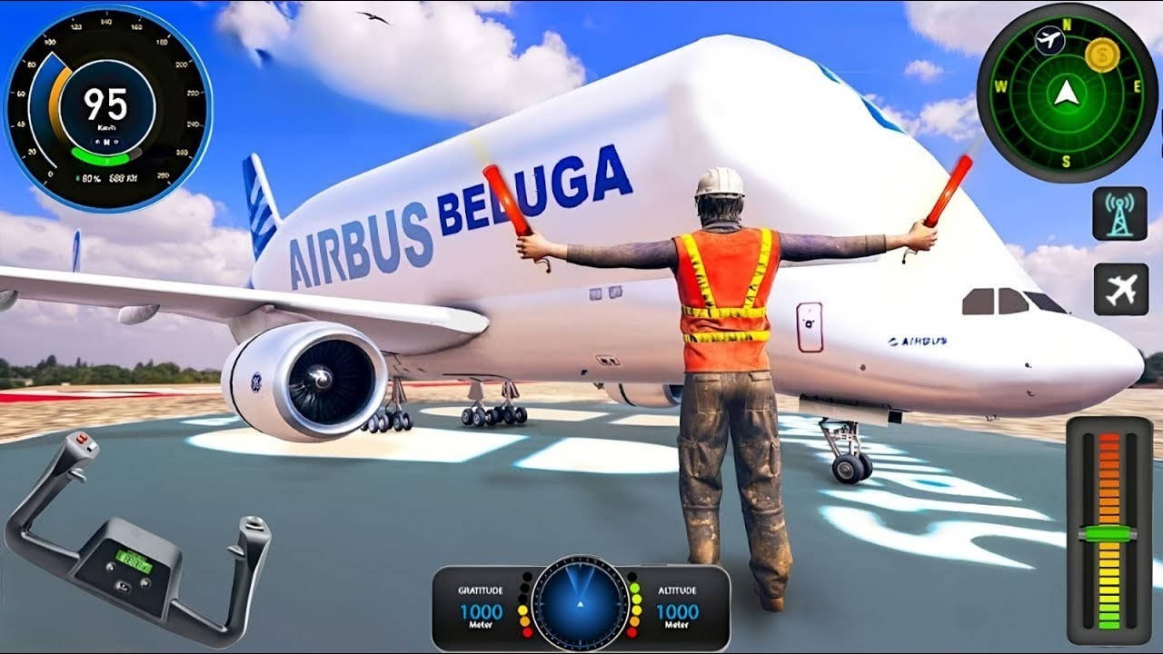 City Pilot Flight Airplane Simulator - Emergency Landing Boeing  -  Gameplay 