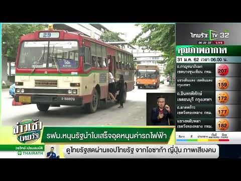 รฟม.หนุนรัฐนำใบเสร็จอุดหนุนค่ารถไฟฟ้า | 31-01-62 | ข่าวเช้าไทยรัฐ