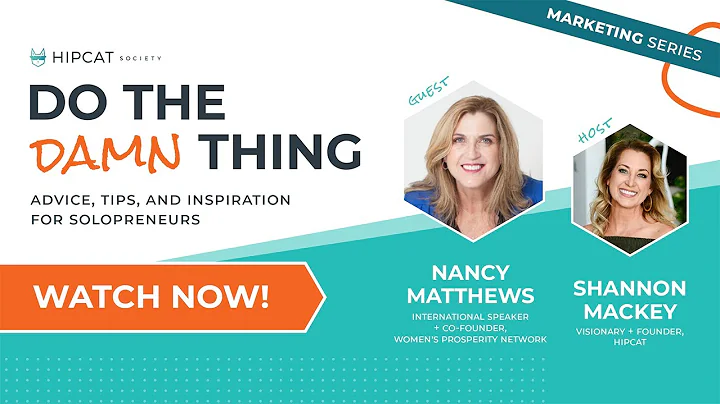 Do The Damn Thing: The One Philosophy with Nancy M...