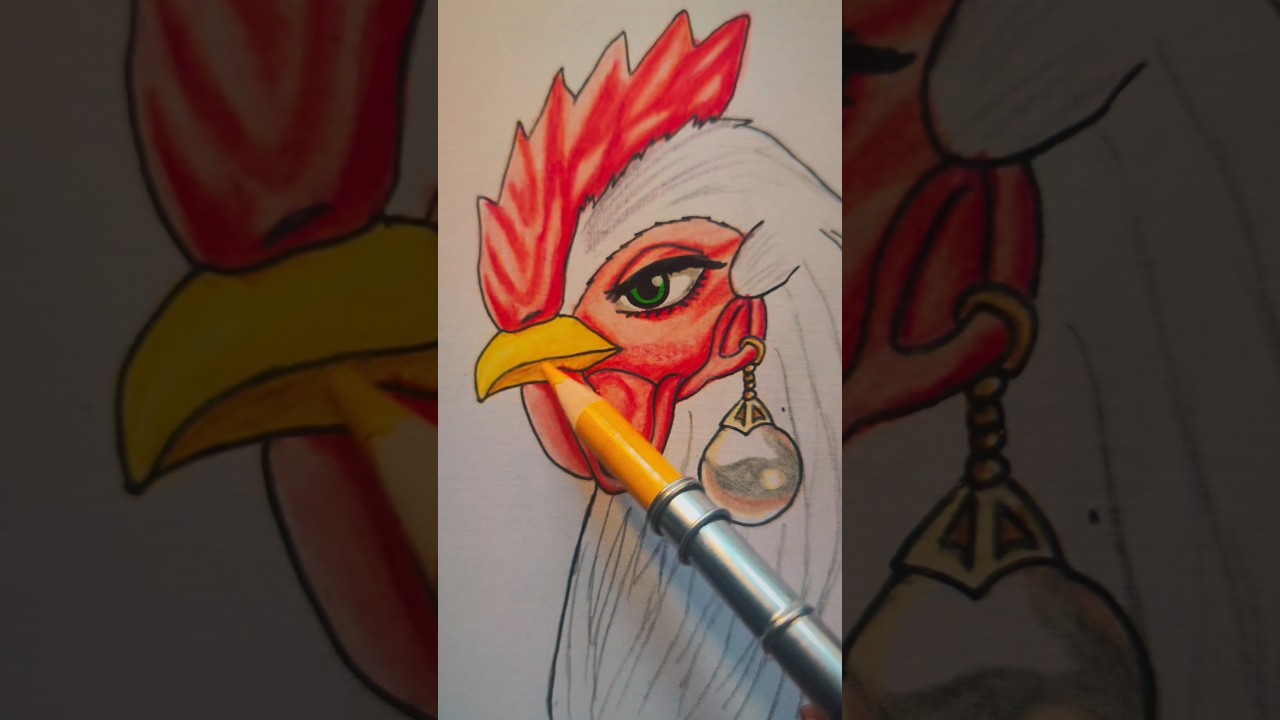 Drawing Elizabeth Easy | Rooster Fighter #shorts #roosterfighter #elizabeth