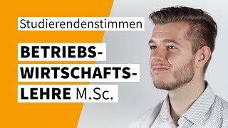 Studierendenstimmen Zum Masterstudiengang Betriebswirtschaftslehre