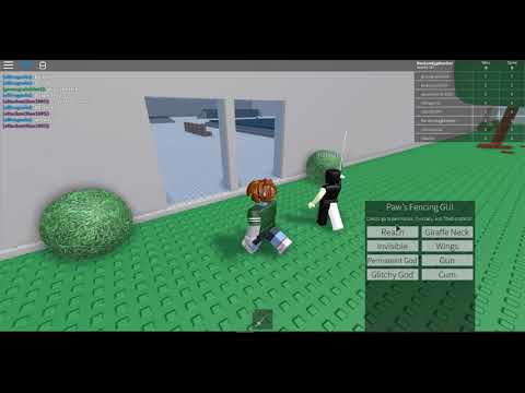 Roblox Fencing Gui Working Youtube