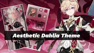 Dahlia aesthetic home Screen ♥️ Genshin impact