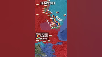 Romania in World War I #ww1 #romania #history #map