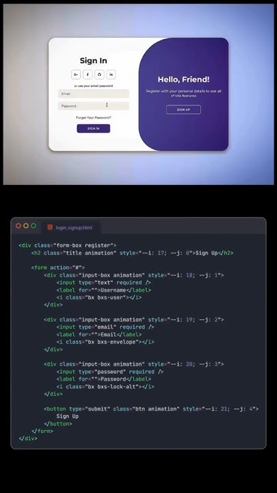 How to create Registration form using html and css 🔥 #registration # ...