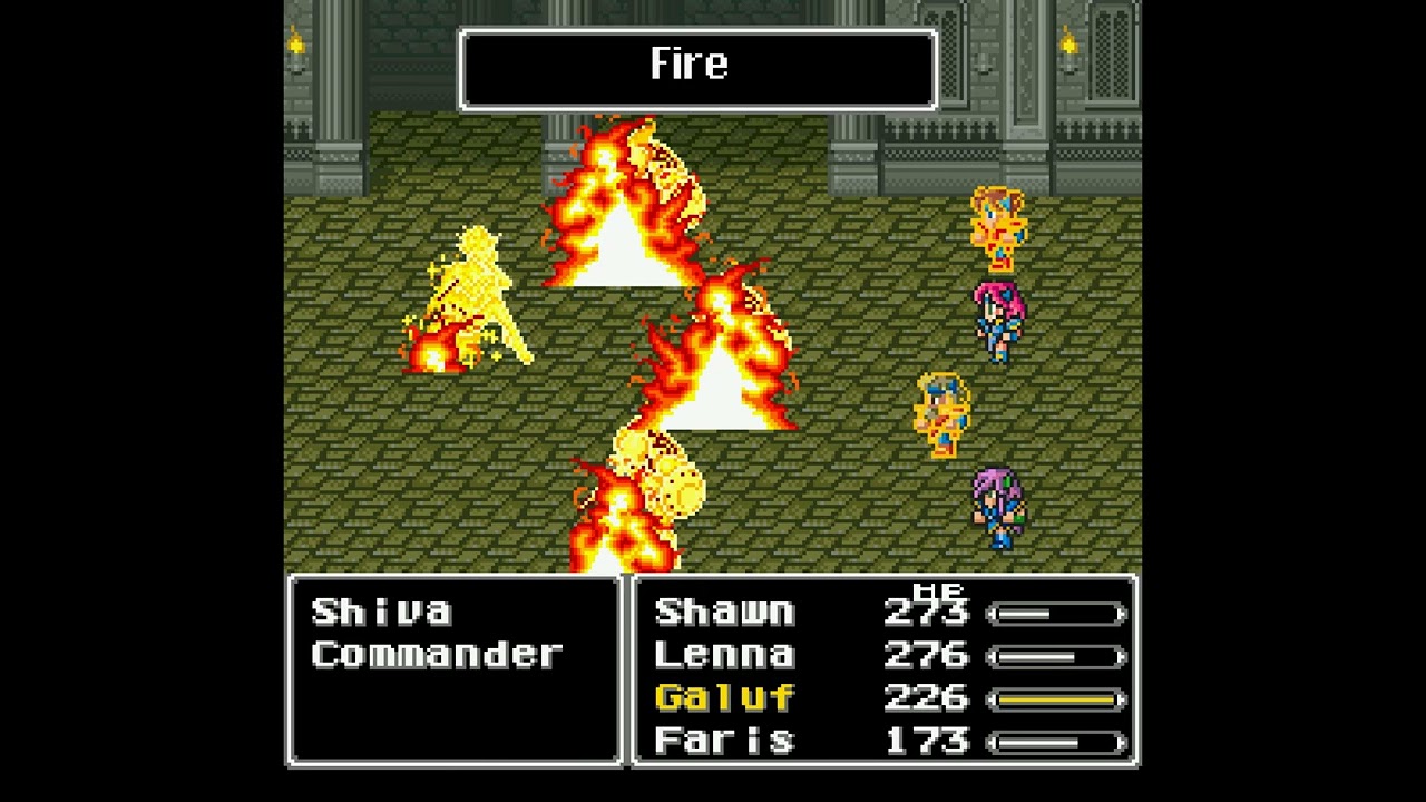 Final Fantasy V (SNES) - Castle of Walse - Shiva