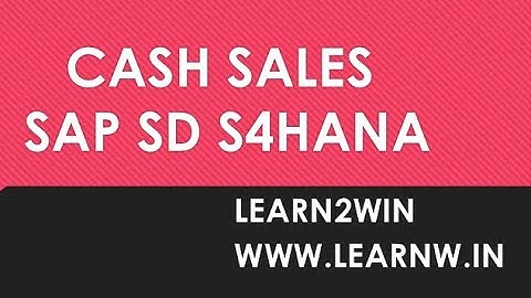cash sales in sap sd | sap sd basics | sap sd tutorials | rush order in sap sd | sales process sap