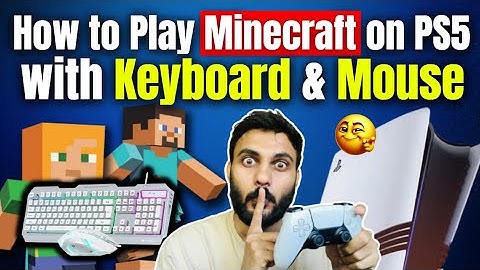 How to Play Minecraft on PS5 with Keyboard and Mouse ⚡#minecraft #ps5