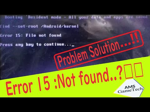 Error 15 file not found Problem solution in prime OS || AMS Gametech