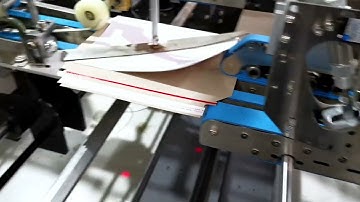 The Rolam folder and gluer machine for the documents bag making # detail video for making process