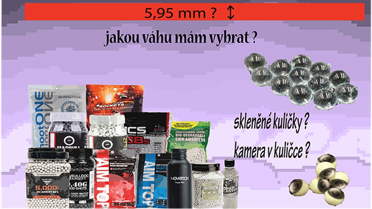 Jak vybrat kuličky ?  | jakou zvolit váhu ? | RECENZE KULIČEK  | Airsoft Kuličky | ( airsoft  BB )